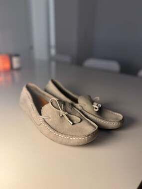 Mercanti Fiorentini suede driving loafers